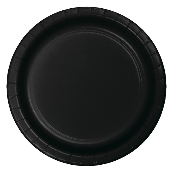 Touch Of Color Black Dessert Plates, 7", 900PK 753260B - main